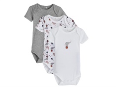 Name It grey melange body cirkus (3-pak)